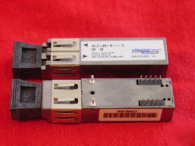 30 pcs. stratos# mlc-25-8-1-tl, optical transceiver, cl
