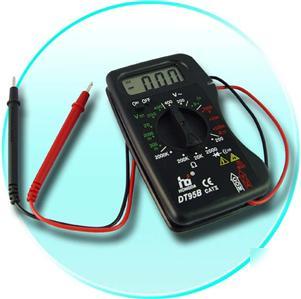 Digital display multimeter / multitester includes leads