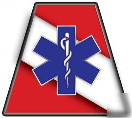 Fire rescue dive flag sol trapezoid helmet decal