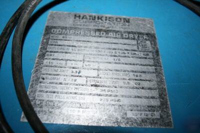 Hankison refrigerated compressed air dryer cools good