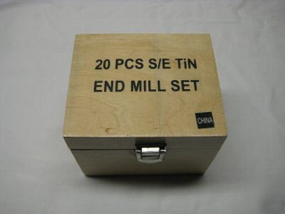 Little machine shop end mill set 2&4 flute 20PCS