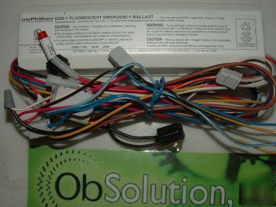 Mcphilben deb-1 fluorescent emergency ballast 120/277 