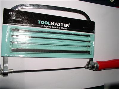 New 6 inch coping saw and 5 blades brand professional