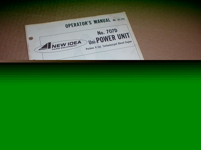 New idea 707D uni power unit diesel operator manual
