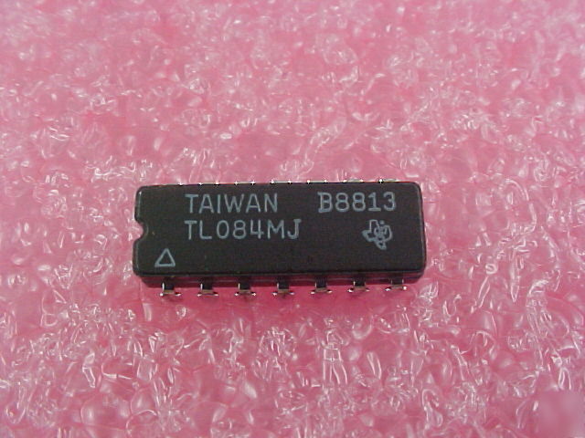 TL084 ic,op-amp,quad,bipolar/jfet,dip,14PIN,ceramic