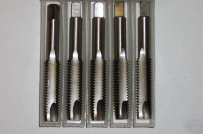 New 5-pack hss spiral point plug taps 2 flute 1-72