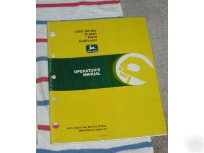 Operator's manual - john deere 1060 field cultivator