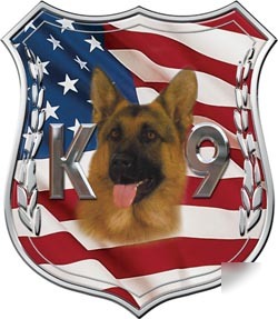 Police badge decal reflective 4