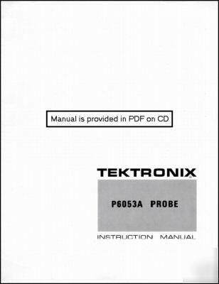 Tek P6053A probe instruction manual 070-1233-00