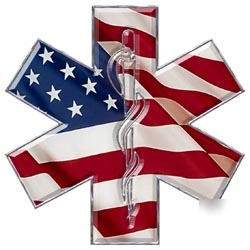 Emt ems mfr paramedic decal reflective 4