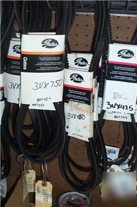 Gates rubber belt 3VX450 for transicold & eagle..75%off