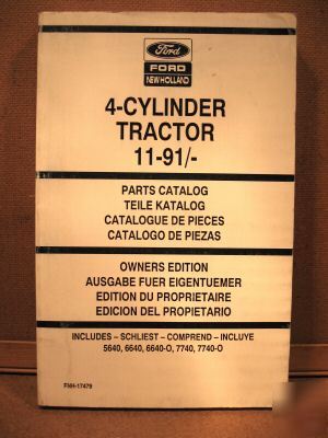 New ford holland parts manual 5640 6640 6640-o 7740