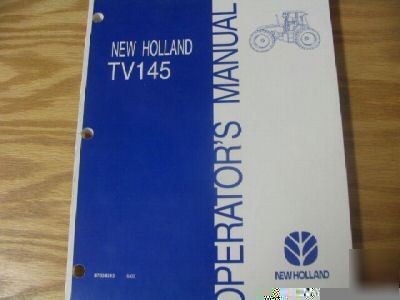 New holland tv 145 tractor operators manual nh