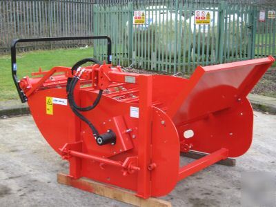 Round bale unroller unwinder tractor hydraulic powered