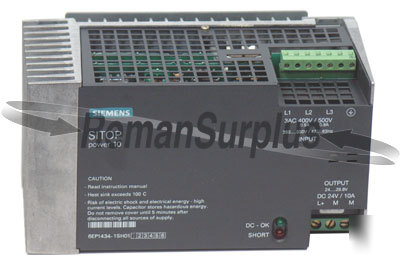 Siemens 6EP1434-1SH01 10A power supply sitop