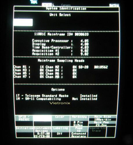 Tektronix 11801C 50GHZ digital oscillopscope+SD20+opt. 