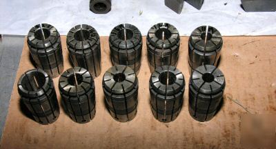 (10) valenite VDF10 various size collets