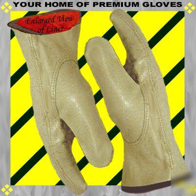 3P medium insulated liner leather glove premium pigskin