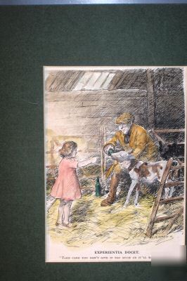 4 punch cartoons on farming dated 1921-1933