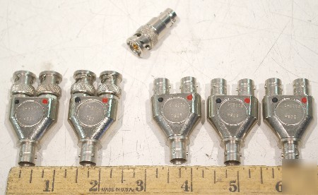 6- triaxial to biaxial bnc coaxial adapters pomona 5300