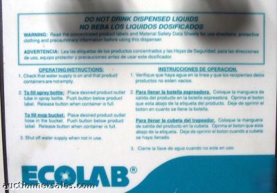 Ecolab oasis tower cleaning supply dispenser commercial