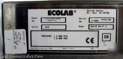 Ecolab oasis tower cleaning supply dispenser commercial