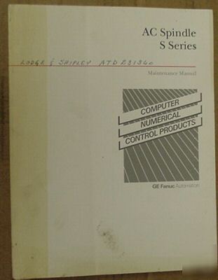 Fanuc maintenance manual for s series ac spindle drive