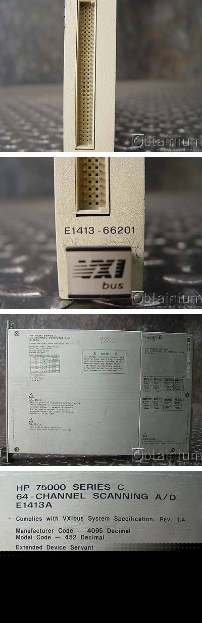 Hp E1413A 64 - channel scanning a/d converter 75000 vxi