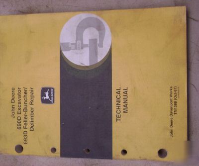 John deere 690D 693D excavator technical service manual