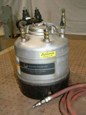 Pressure tank alloy spraying systems co.,t 304,140 psi.