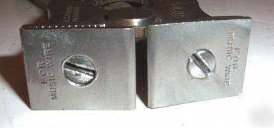 Starrett micrometer & piano wire cutter