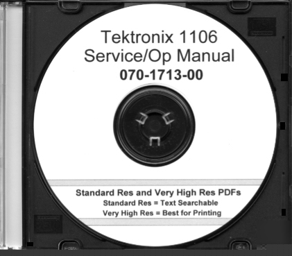 Tek 1106 service / op manual 2 res +textsearch +xtras