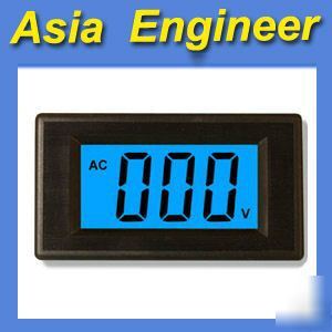 3 1/2 blue lcd digital volt panel meter ac 50-500V