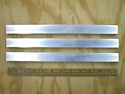 3 pcs. of 6061 aluminum 3/4 x 1 x 11 7/8 machining etc.