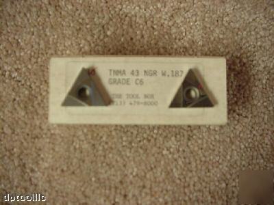 5PC tnma 43NGR gr. C6 grooving insert w=.187