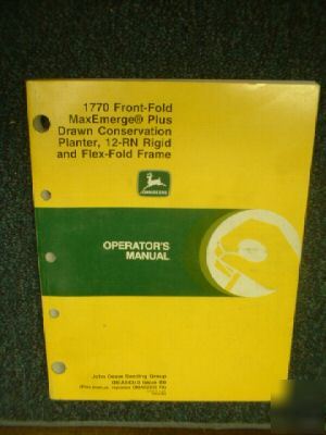 97 deere 1770 planter manual fr-fold conservation 12-rn