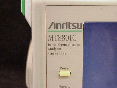 Anritsu MT8801C cdma / tdma / quadband gsm /low imp out