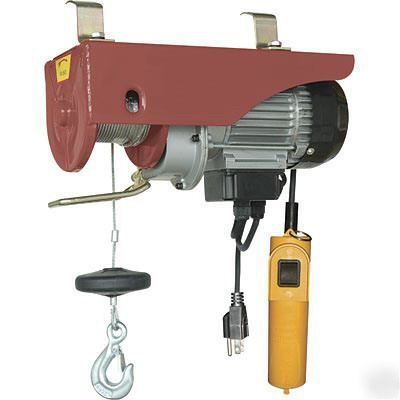 Electric hoist - 1100 lb capacity - heavy duty 1.75 hp