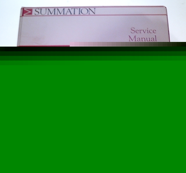Fluke/summation sigmaseries ate service manual