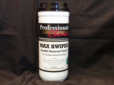 Graffiti remover max swipes 1 case of six tubes