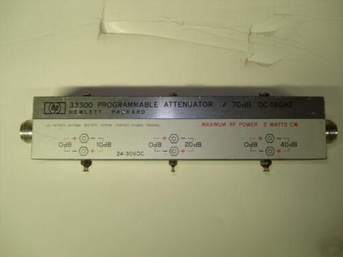 Hp 33300 programmable attenuator 70DB/2W/18GHZ mint