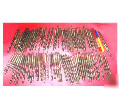 Lot of 91 assorted tapered twist drills. load up now 