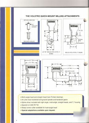 Volstro multi 360@ 90@ right angle head bridgeport mill