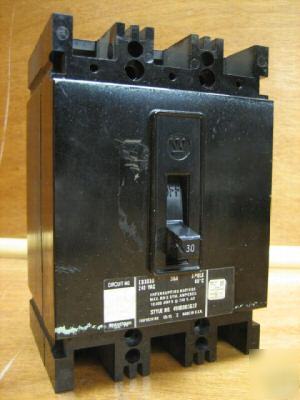 Westinghouse circuit breaker EB3030 eb 30AMP a 30A