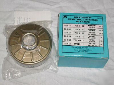 11 racal airstream breathe-easy gas canisters #22-10-33