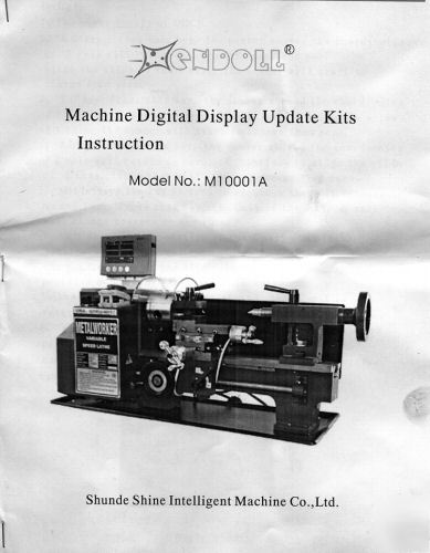 3 axis mini lathe digital readout dro with tachometer 
