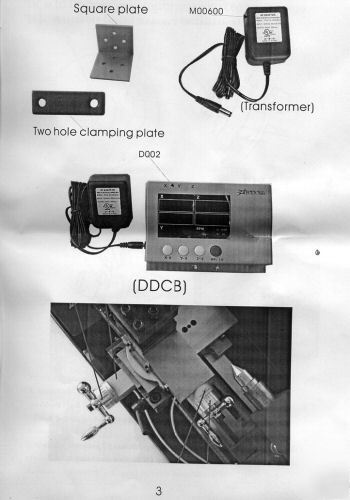 3 axis mini lathe digital readout dro with tachometer 