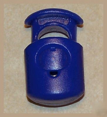 Cord toggles, cordlocks, stops - cobalt blue, 50 pcs