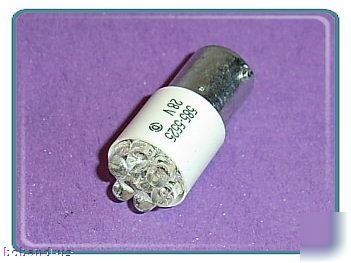 Dialight (28 volt) amber led 7 chip T3-1/4 bayonet lamp