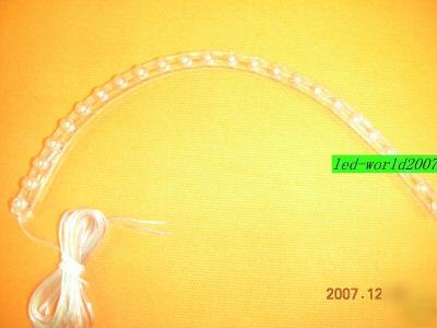 Green 24CM pvc led light strip with 24 led lamp 12V